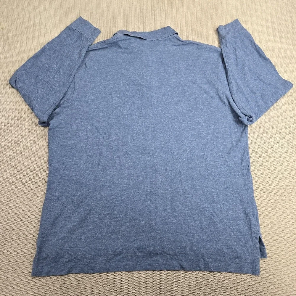 Polo Ralph Lauren Polo Shirt Mens 2XB Big Blue Long Sleeve Big & Tall Casual